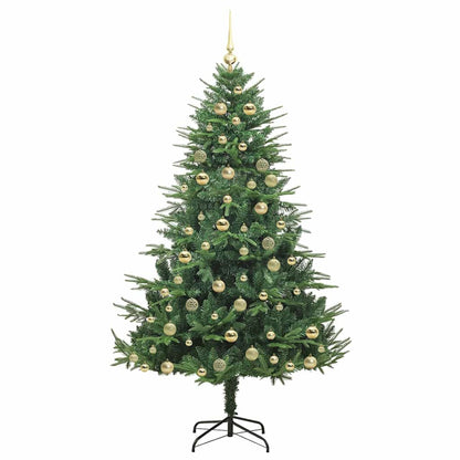vidaXL Artificial Pre-lit Christmas Tree with Ball Set Green 180 cm