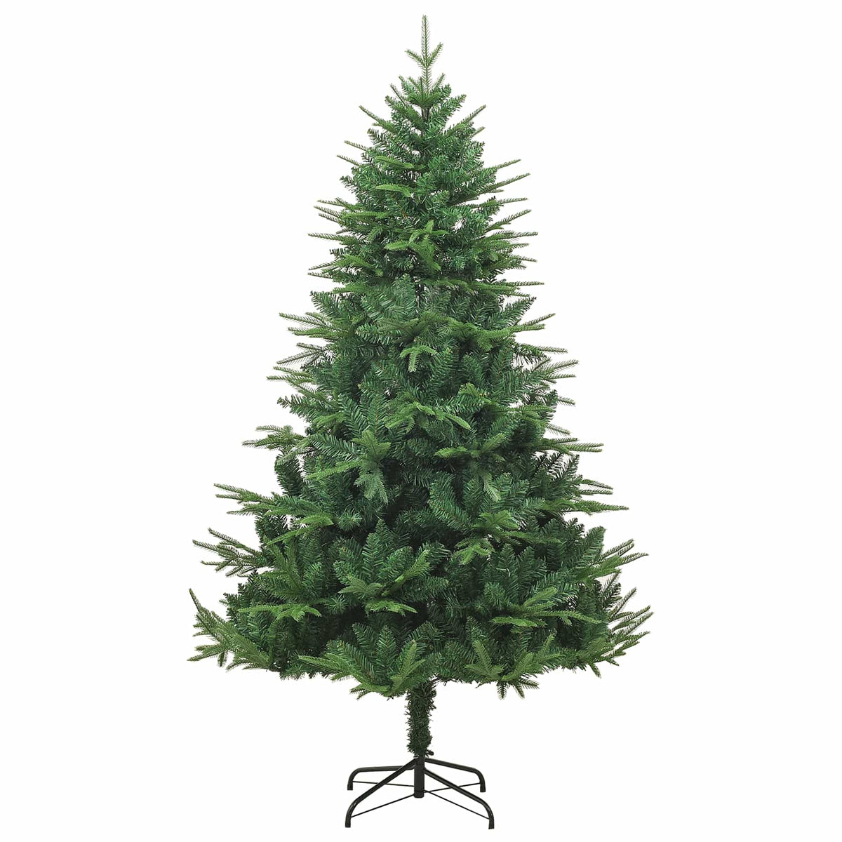 vidaXL Artificial Pre-lit Christmas Tree with Ball Set Green 210 cm