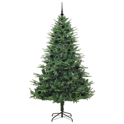 vidaXL Artificial Pre-lit Christmas Tree with Ball Set Green 210 cm