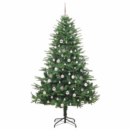 vidaXL Artificial Pre-lit Christmas Tree with Ball Set Green 210 cm