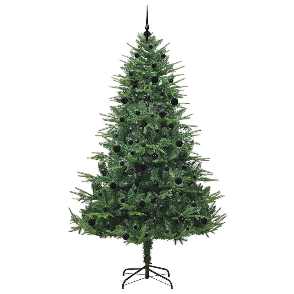 vidaXL Artificial Pre-lit Christmas Tree with Ball Set Green 240 cm