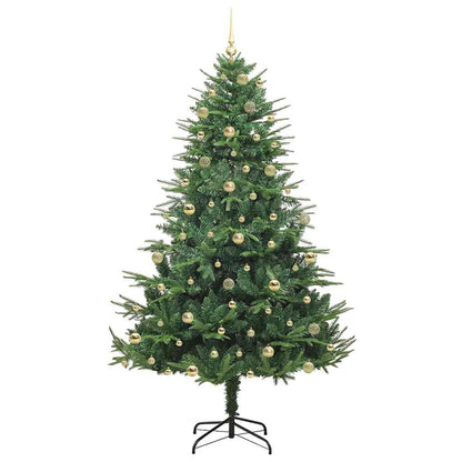 vidaXL Artificial Pre-lit Christmas Tree with Ball Set Green 240 cm