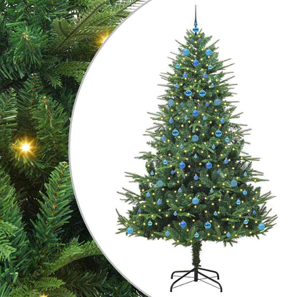 vidaXL Artificial Pre-lit Christmas Tree with Ball Set Green 240 cm