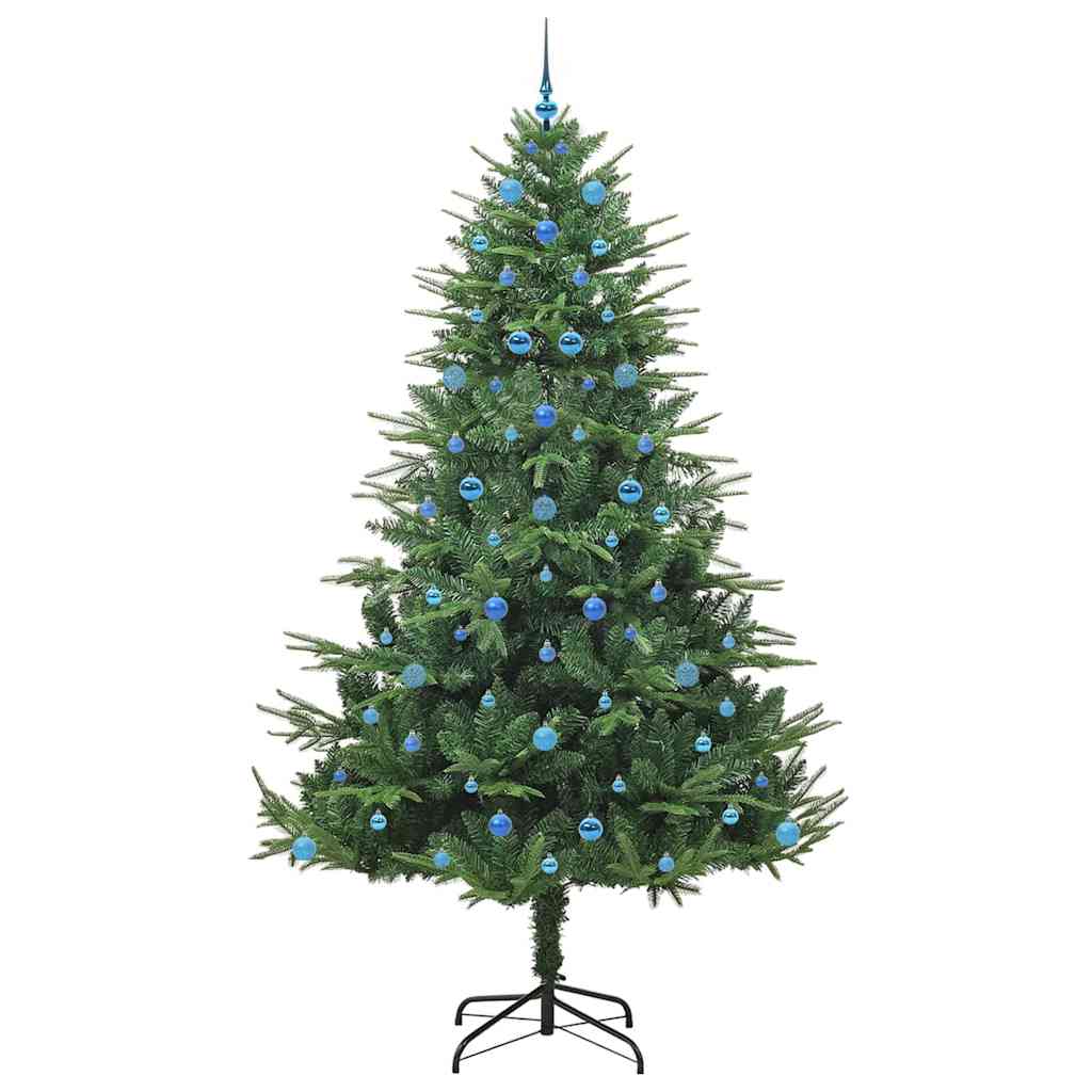 vidaXL Artificial Pre-lit Christmas Tree with Ball Set Green 240 cm