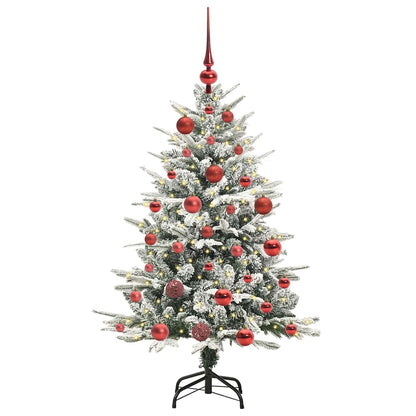 vidaXL Artificial Pre-lit Christmas Tree with Ball Set Green 120 cm