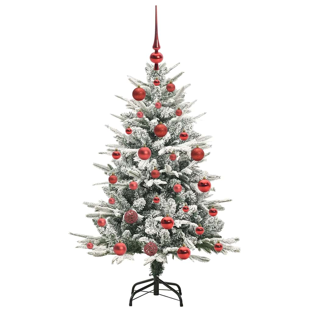 vidaXL Artificial Pre-lit Christmas Tree with Ball Set Green 120 cm