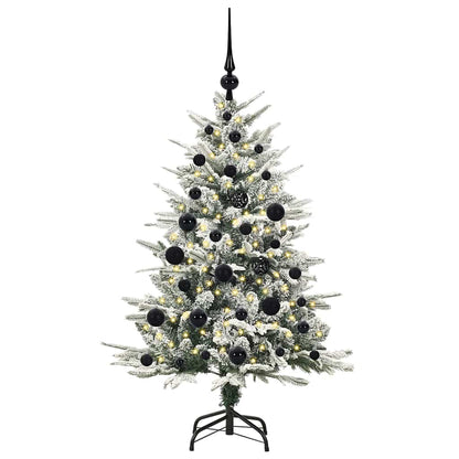 vidaXL Artificial Pre-lit Christmas Tree with Ball Set Green 120 cm
