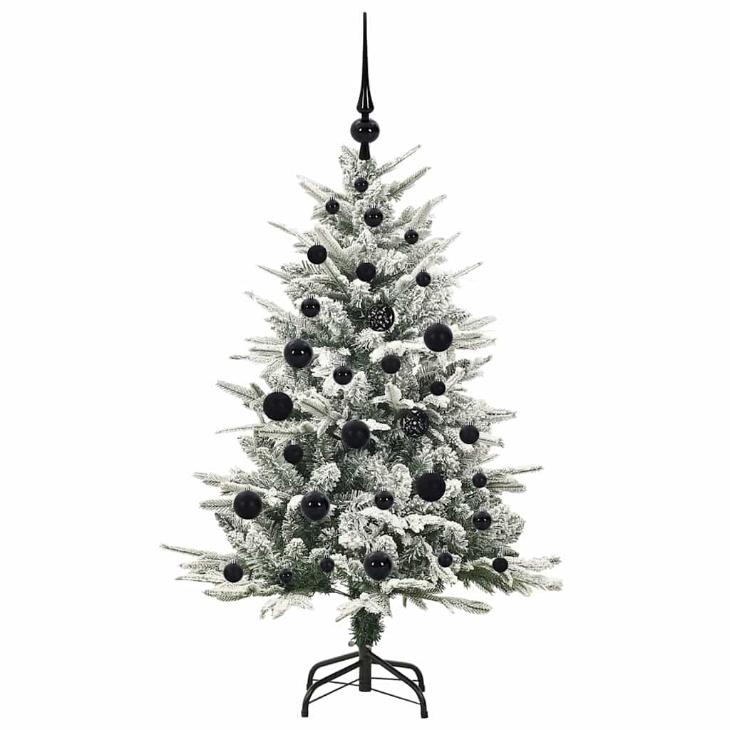 vidaXL Artificial Pre-lit Christmas Tree with Ball Set Green 120 cm