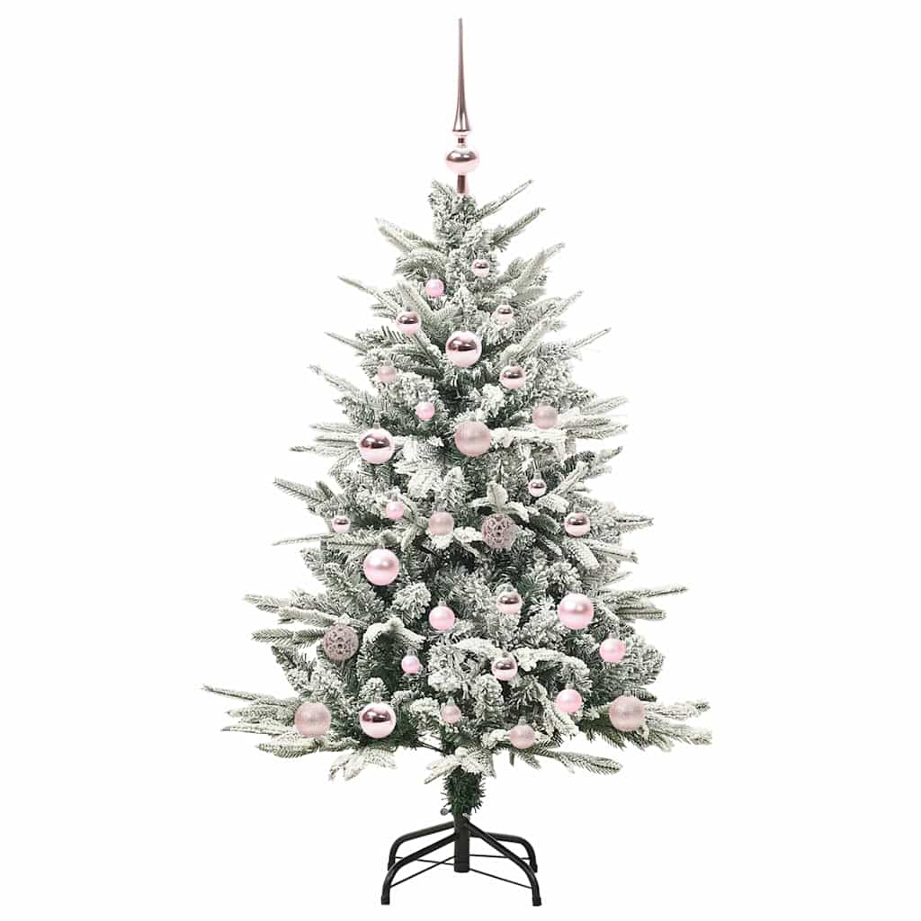 vidaXL Artificial Pre-lit Christmas Tree with Ball Set Green 120 cm