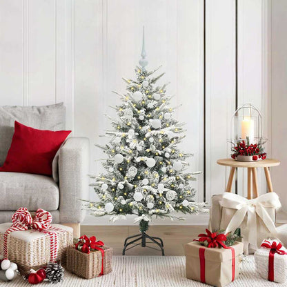 vidaXL Artificial Pre-lit Christmas Tree with Ball Set Green 120 cm