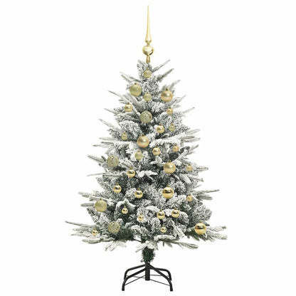 vidaXL Artificial Pre-lit Christmas Tree with Ball Set Green 120 cm