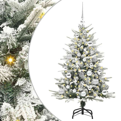 vidaXL Artificial Pre-lit Christmas Tree with Ball Set Green 120 cm
