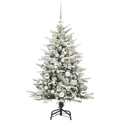 vidaXL Artificial Pre-lit Christmas Tree with Ball Set Green 120 cm