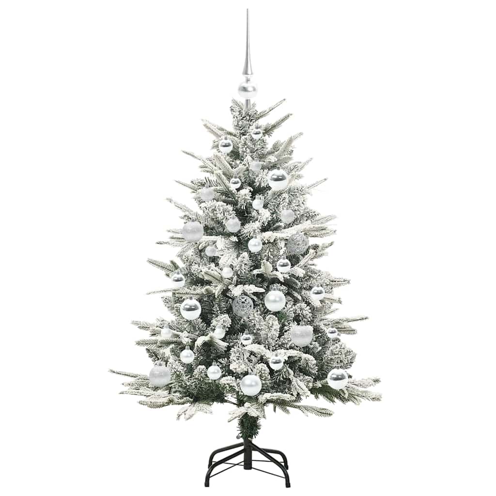 vidaXL Artificial Pre-lit Christmas Tree with Ball Set Green 120 cm