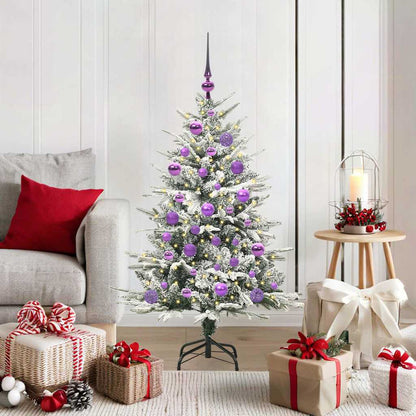 vidaXL Artificial Pre-lit Christmas Tree with Ball Set Green 120 cm