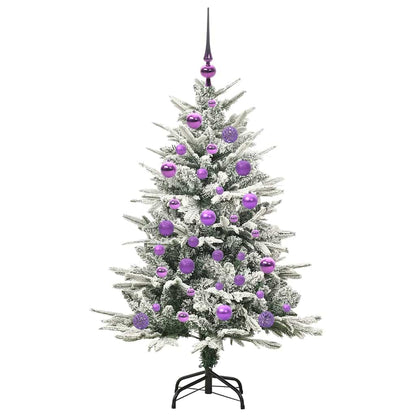 vidaXL Artificial Pre-lit Christmas Tree with Ball Set Green 120 cm
