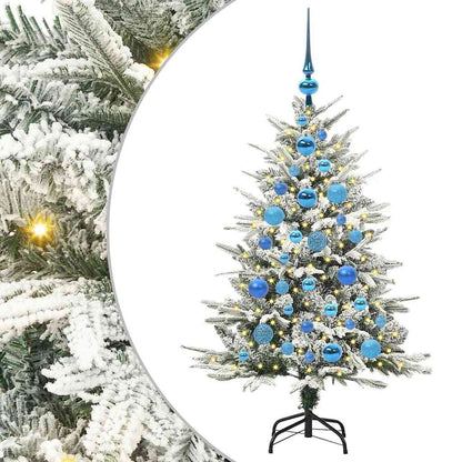 vidaXL Artificial Pre-lit Christmas Tree with Ball Set Green 120 cm