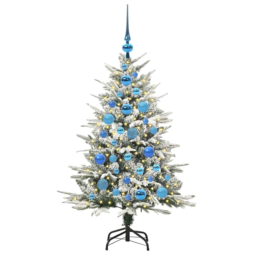 vidaXL Artificial Pre-lit Christmas Tree with Ball Set Green 120 cm