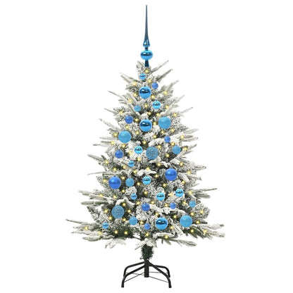 vidaXL Artificial Pre-lit Christmas Tree with Ball Set Green 120 cm