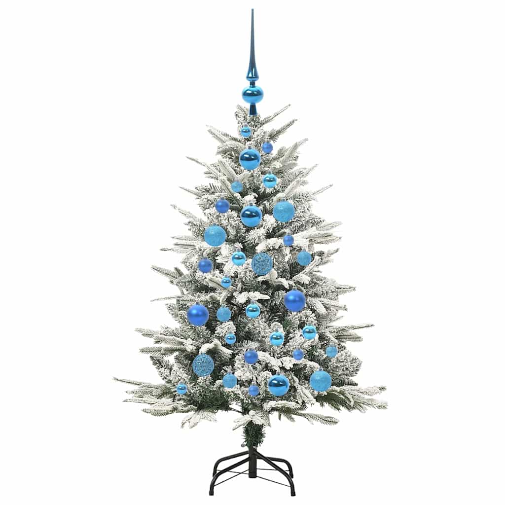 vidaXL Artificial Pre-lit Christmas Tree with Ball Set Green 120 cm