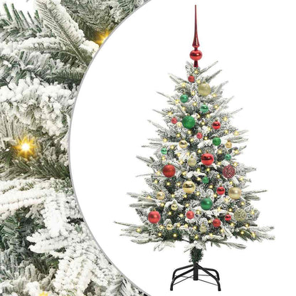 vidaXL Artificial Pre-lit Christmas Tree with Ball Set Green 120 cm