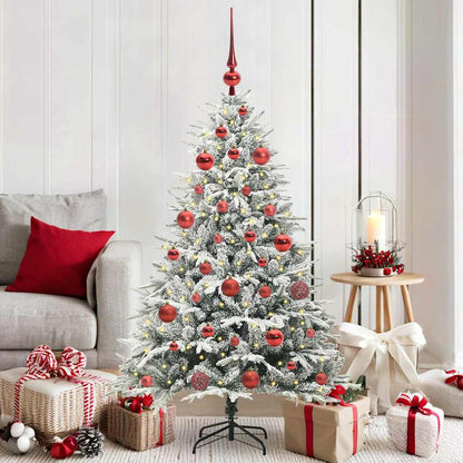 vidaXL Artificial Pre-lit Christmas Tree with Ball Set Green 150 cm