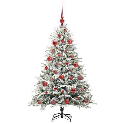 vidaXL Artificial Pre-lit Christmas Tree with Ball Set Green 150 cm