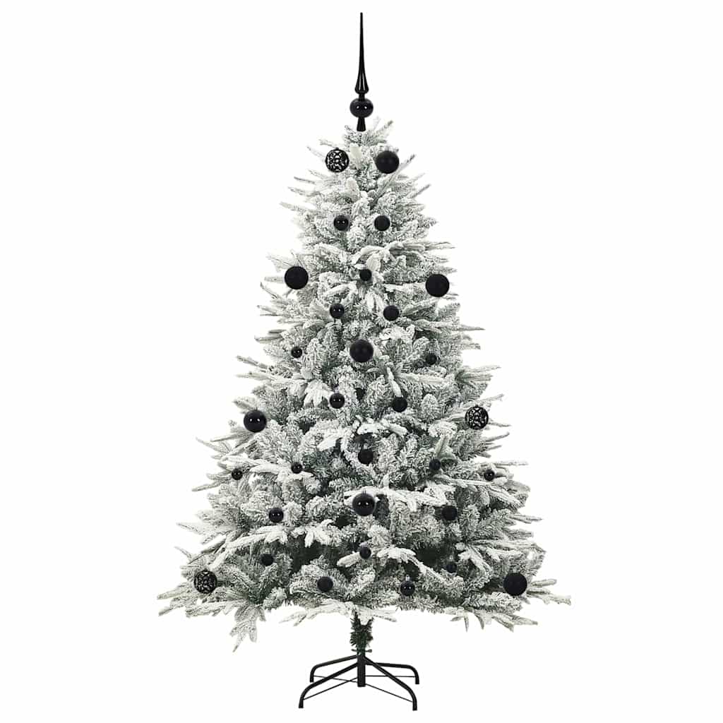 vidaXL Artificial Pre-lit Christmas Tree with Ball Set Green 150 cm