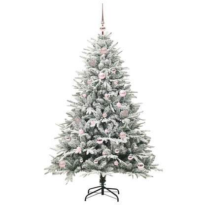 vidaXL Artificial Pre-lit Christmas Tree with Ball Set Green 150 cm