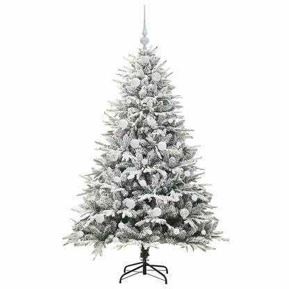 vidaXL Artificial Pre-lit Christmas Tree with Ball Set Green 150 cm