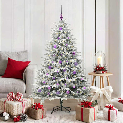 vidaXL Artificial Pre-lit Christmas Tree with Ball Set Green 150 cm