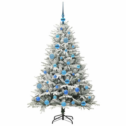 vidaXL Artificial Pre-lit Christmas Tree with Ball Set Green 150 cm