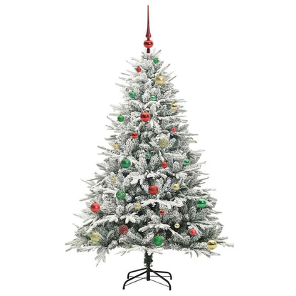 vidaXL Artificial Pre-lit Christmas Tree with Ball Set Green 150 cm