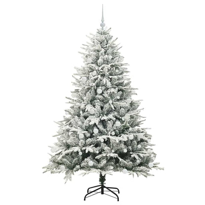 vidaXL Artificial Pre-lit Christmas Tree with Ball Set Green 180 cm