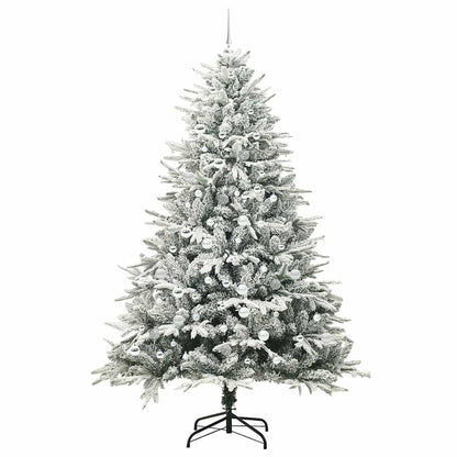 vidaXL Artificial Pre-lit Christmas Tree with Ball Set Green 210 cm