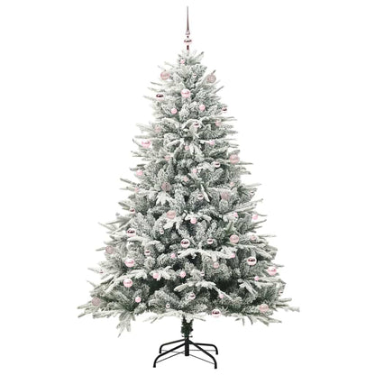 vidaXL Artificial Pre-lit Christmas Tree with Ball Set Green 240 cm