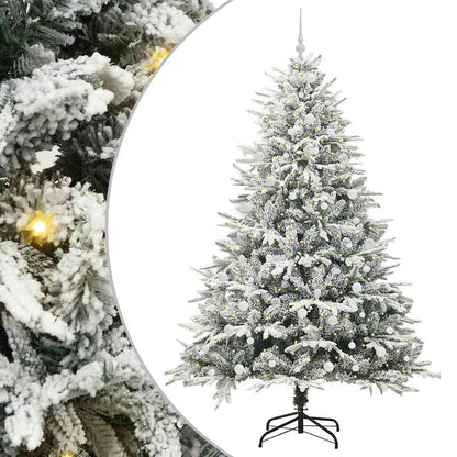 vidaXL Artificial Pre-lit Christmas Tree with Ball Set Green 240 cm