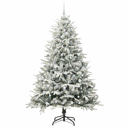 vidaXL Artificial Pre-lit Christmas Tree with Ball Set Green 240 cm