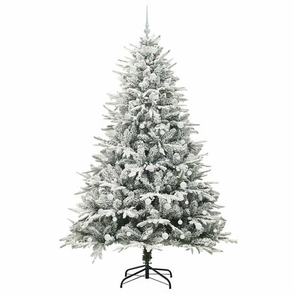 vidaXL Artificial Pre-lit Christmas Tree with Ball Set Green 240 cm