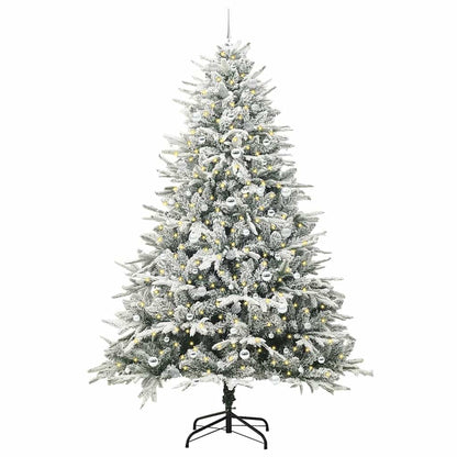 vidaXL Artificial Pre-lit Christmas Tree with Ball Set Green 240 cm