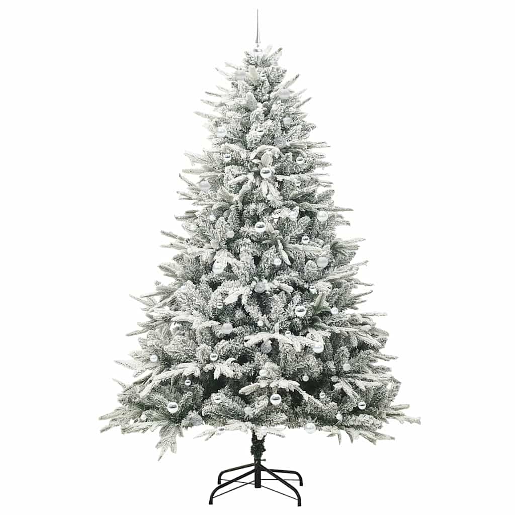 vidaXL Artificial Pre-lit Christmas Tree with Ball Set Green 240 cm