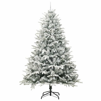 vidaXL Artificial Pre-lit Christmas Tree with Ball Set Green 240 cm