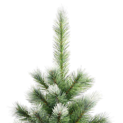 vidaXL Artificial Hinged Christmas Tree with Flocked Snow 300 LEDs