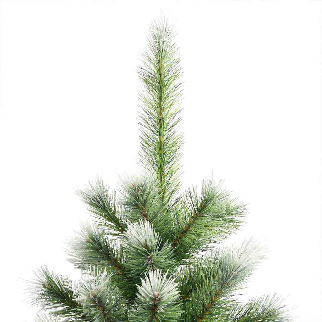 vidaXL Artificial Hinged Christmas Tree with Flocked Snow 300 LEDs