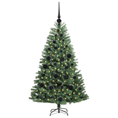 vidaXL Artificial Hinged Christmas Tree Green 120 cm PVC and Metal