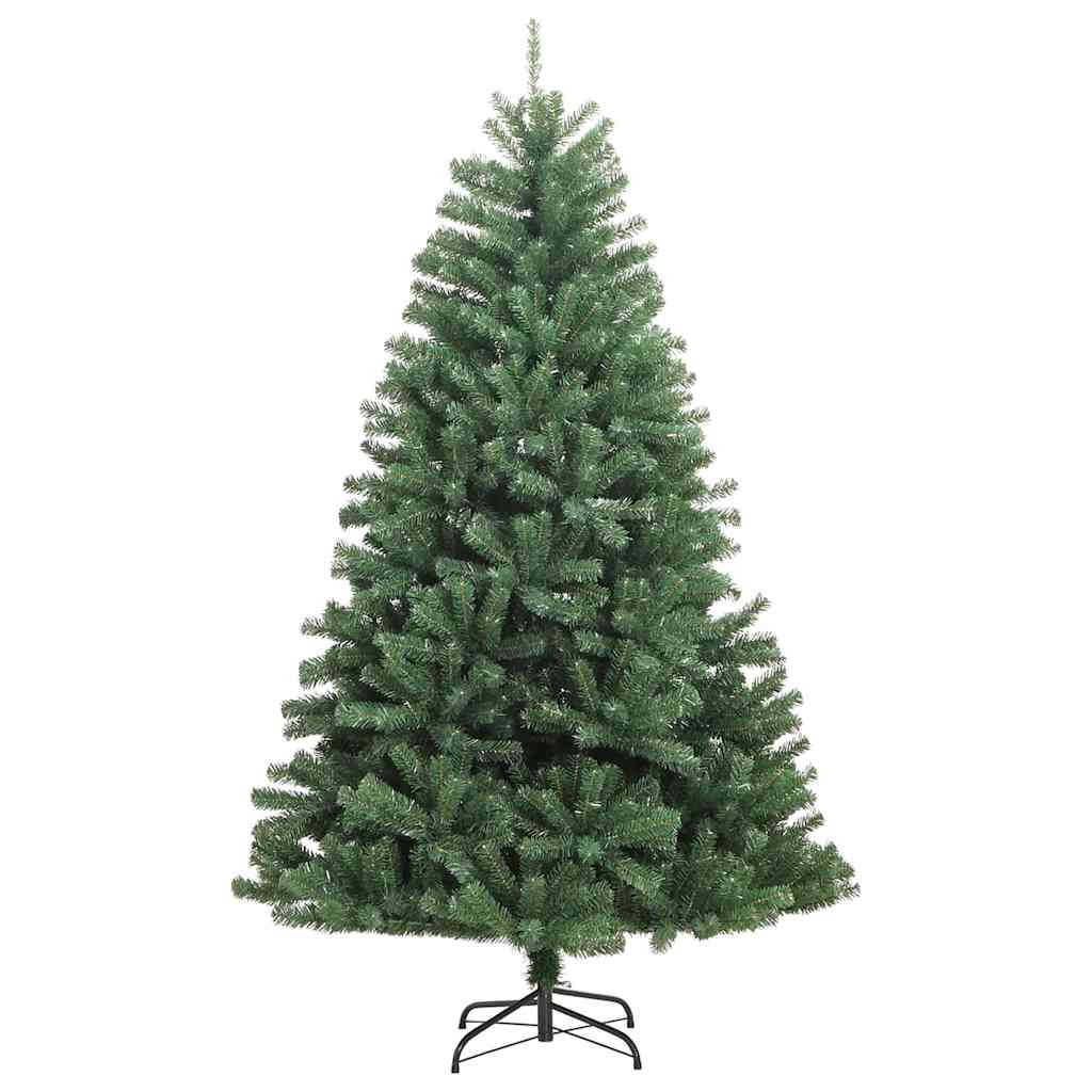vidaXL Artificial Hinged Christmas Tree Green 120 cm PVC and Metal