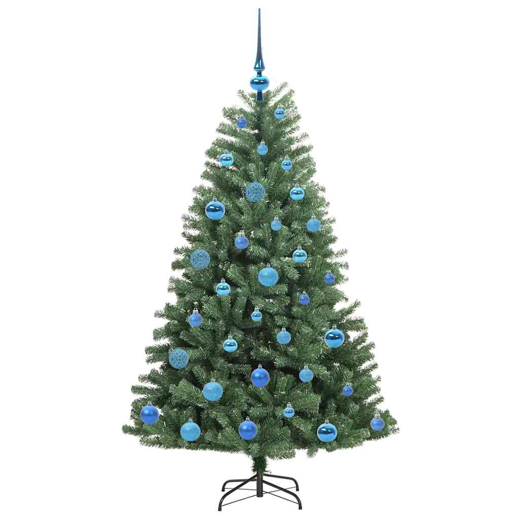 vidaXL Artificial Hinged Christmas Tree Green 150 cm PVC and Metal
