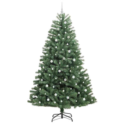 vidaXL Artificial Hinged Christmas Tree Green 240 cm PVC and Metal