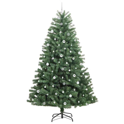vidaXL Artificial Hinged Christmas Tree Green 240 cm PVC and Metal
