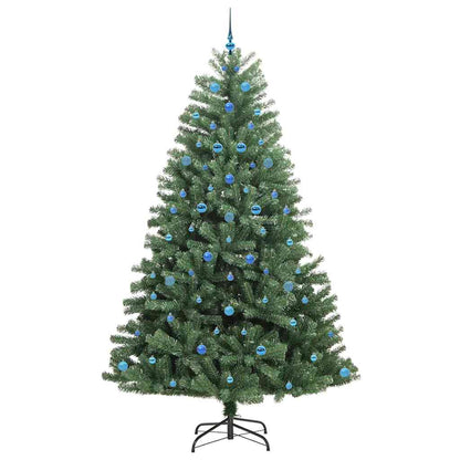 vidaXL Artificial Hinged Christmas Tree Green 240 cm PVC and Metal